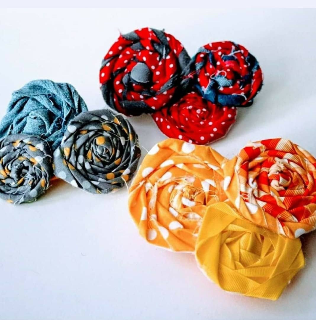 Denim and Fabric Bows (Urban Flood)