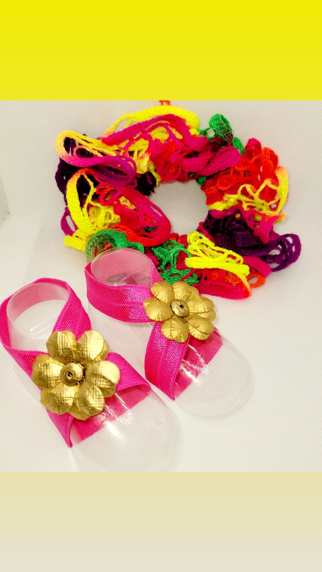 Rainbow Scrunchie