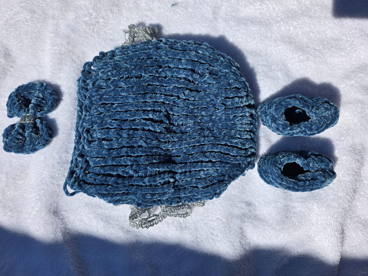 Steel Blue Velvet