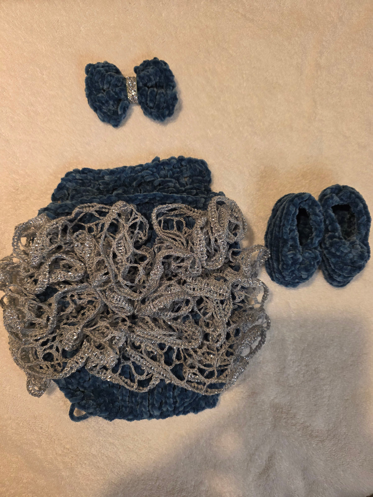 Steel Blue Velvet
